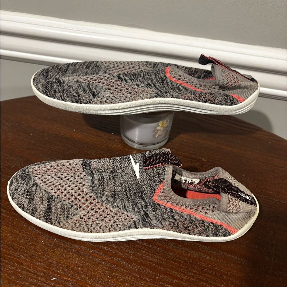 Gray and Pink Slip-On Water Shoes - Speedo Size Medium worn for 2 hrs once